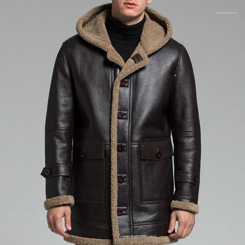 Winter men' leather leather sheepskin sheepskin coat thick coat hot lining fur simple button half long hat1
Winter men' leather leather sheepskin sheepskin coat thick coat hot lining fur simple button half long hat1