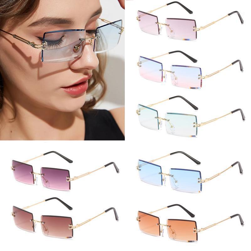 Outdoor Eyewear Retangle Rimless Sunglasses Women Men Shades Sun Glasses Small Retro Gradient Frameless UV400 Cycling Equipment
Outdoor Eyewear Retangle Rimless Sunglasses Women Men Shades Sun Glasses Small Retro Gradient Frameless UV400 Cycling Equipment