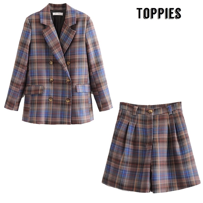 Spring Lattice Suit Jacket Office Lady Formal Blazer Double Breasted High Waist Brmuda Shorts Two Peice Set Women 201130, Only shorts
Spring Lattice Suit Jacket Office Lady Formal Blazer Double Breasted High Waist Brmuda Shorts Two Peice Set Women 201130, Only shorts