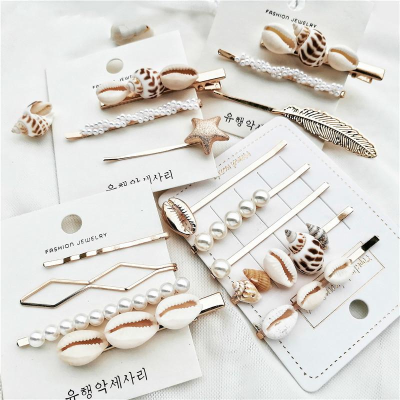 Fashion Conch Cowrie Shell Hair Pins Pearl Barrette Hair Clips for Women Girls Sea Shell Accessories for Wedding
Fashion Conch Cowrie Shell Hair Pins Pearl Barrette Hair Clips for Women Girls Sea Shell Accessories for Wedding