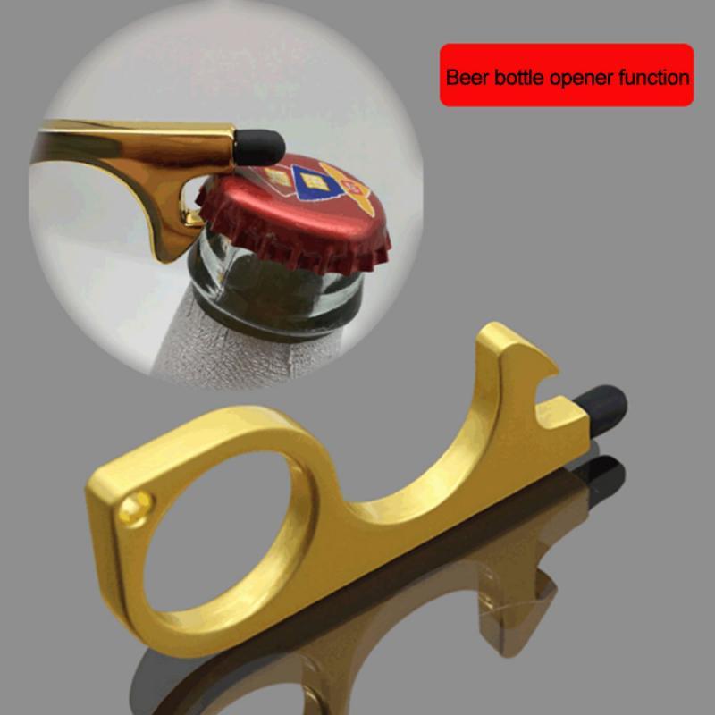 Anti Touch Key Press Elevator Tool Beer trigger touch screen key ring chain anti contact door opener No Brass Hand Tool
Anti Touch Key Press Elevator Tool Beer trigger touch screen key ring chain anti contact door opener No Brass Hand Tool