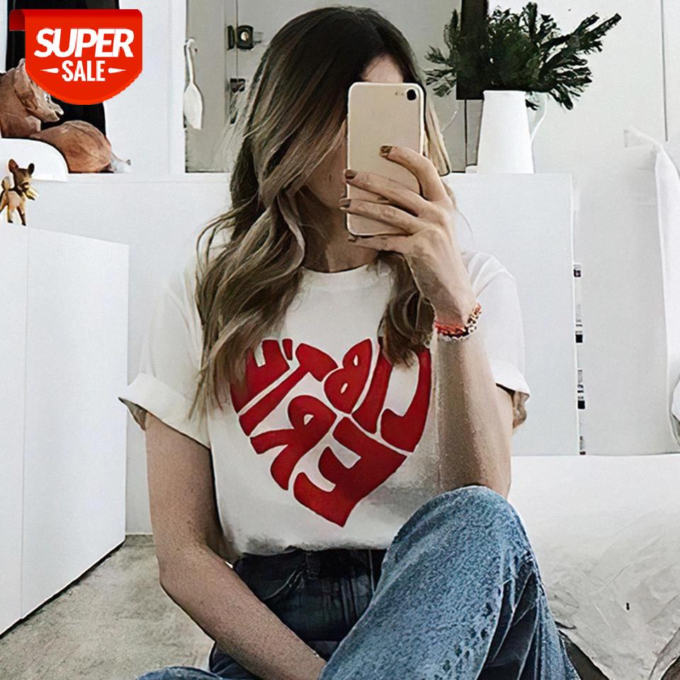 Love Print Graphic Tees Woman Summer Short Sleeve Round Neck Cotton Simple Shirt Tshirts Casual Vintage Femme T-Shirt Tops 2021 #Zi6E, White
Love Print Graphic Tees Woman Summer Short Sleeve Round Neck Cotton Simple Shirt Tshirts Casual Vintage Femme T-Shirt Tops 2021 #Zi6E, White