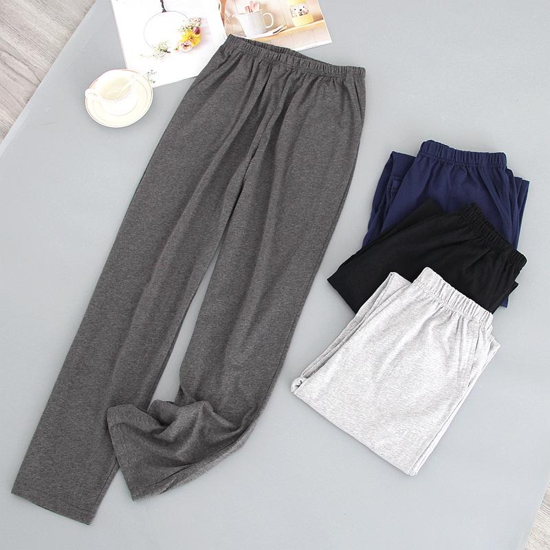 Sleep Wear Men Solid Color Knitted Pajamas Men' Spring and Autumn Thin Style Trousers with Side Pockets Cotton Stretch Pajamas, Black
Sleep Wear Men Solid Color Knitted Pajamas Men' Spring and Autumn Thin Style Trousers with Side Pockets Cotton Stretch Pajamas, Black