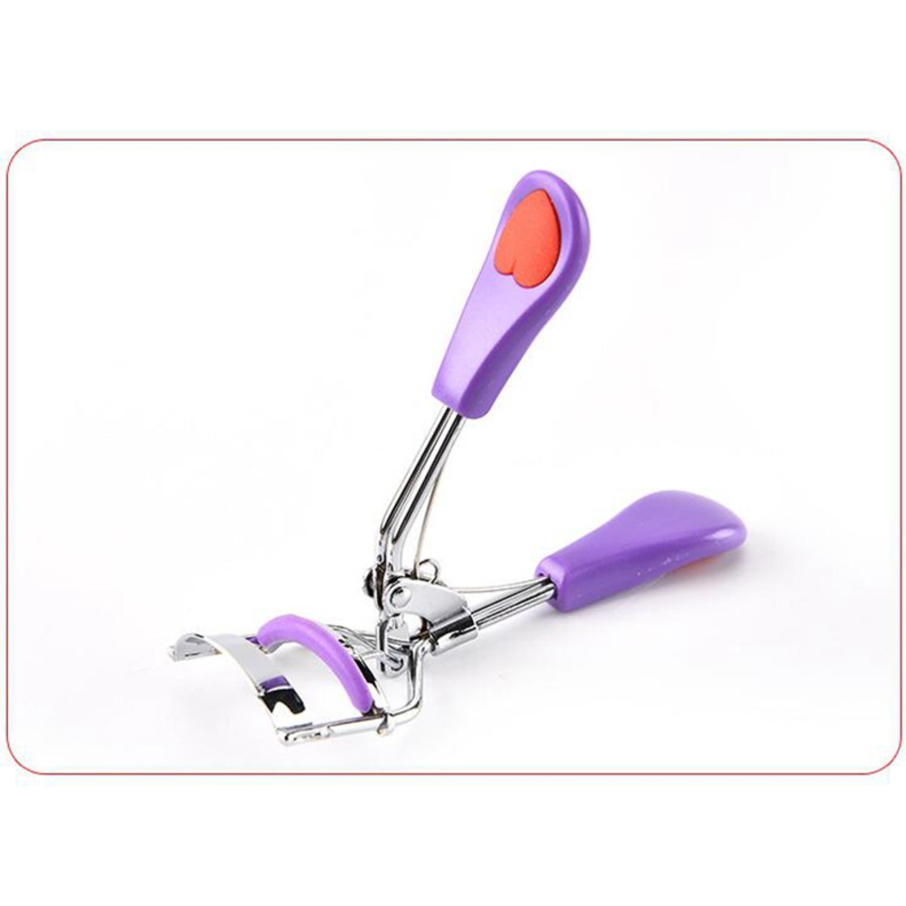 Stainless Steel Curling Eyelash Curler Local Eye lash Curler Heart Colorful Eyelash Clip Makeup Tools Beauty Tool