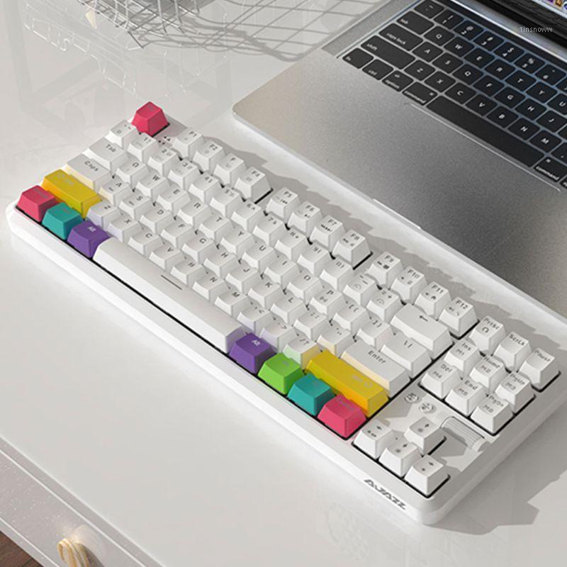 87 Keys Bluetooth Wired/Wireless Mechanical Keyboard for Ajazz K870T with RGB Backlit Type C Cable for Gamer Pc Notebook Tablet1
87 Keys Bluetooth Wired/Wireless Mechanical Keyboard for Ajazz K870T with RGB Backlit Type C Cable for Gamer Pc Notebook Tablet1