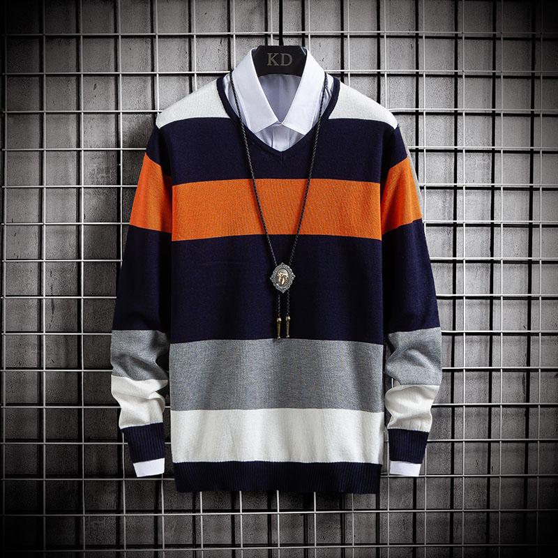 Men's Sweaters 2022 Sweater Autumn Winter Mens V-Neck Colorful Casual Slim Men Brand Knitted Pullovers Fashion Hip Hop Streetwear, White;black
Men's Sweaters 2022 Sweater Autumn Winter Mens V-Neck Colorful Casual Slim Men Brand Knitted Pullovers Fashion Hip Hop Streetwear, White;black