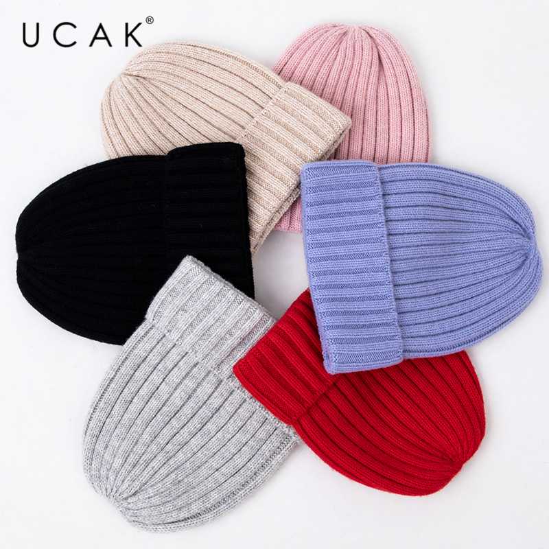 UCAK Brand Solid Color New Beanie Autumn Winter Pure Wool Casual Soft Warm Knitted Hats Women SkullCap Caps 6 Colors Beanies A2, Black
UCAK Brand Solid Color New Beanie Autumn Winter Pure Wool Casual Soft Warm Knitted Hats Women SkullCap Caps 6 Colors Beanies A2, Black