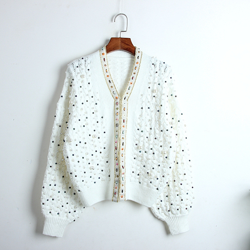 2021 New Women's Brand Luxury Blouses and Beads Thick Torsion Knitted Cardigan Loose Cleavage in Winter Sweater Mujer Vintage GCUQ, Black
2021 New Women's Brand Luxury Blouses and Beads Thick Torsion Knitted Cardigan Loose Cleavage in Winter Sweater Mujer Vintage GCUQ, Black