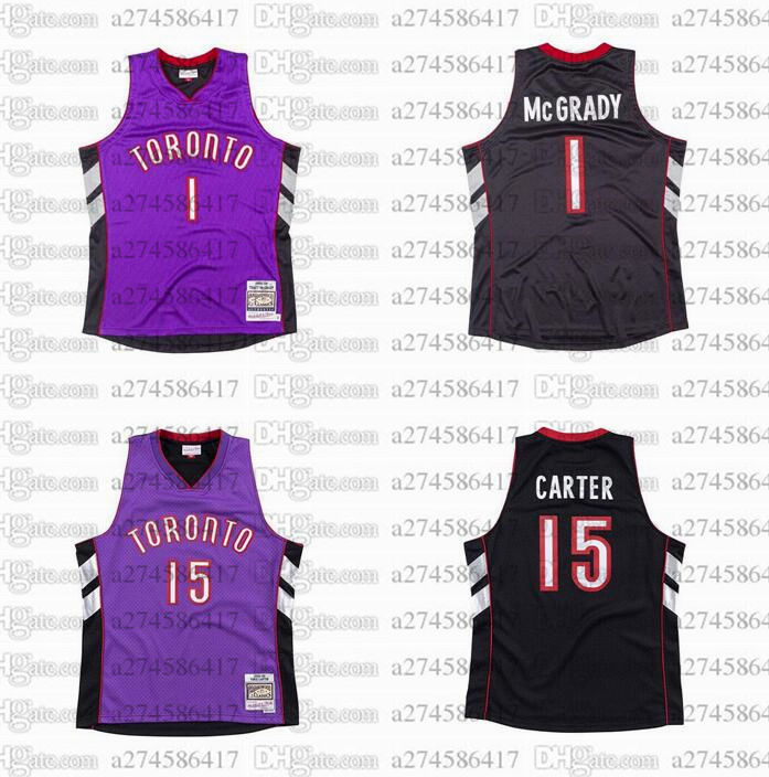 Men women youth Toronto Raptors 1 Tracy McGrady 15 Vince Carter 1999-00 Hardwoods Classics retro Jersey, Black;red
Men women youth Toronto Raptors 1 Tracy McGrady 15 Vince Carter 1999-00 Hardwoods Classics retro Jersey, Black;red