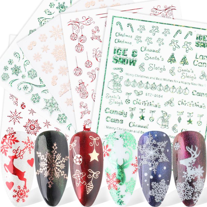 3D Bronzing Christmas Nail Art Sticker Laser Snowflake Elk Leaf Snowman Santa Candy Xmas Slider Embossed Decal SASTZG050-058, Stzg50-58 9pcs gold 
3D Bronzing Christmas Nail Art Sticker Laser Snowflake Elk Leaf Snowman Santa Candy Xmas Slider Embossed Decal SASTZG050-058, Stzg50-58 9pcs gold