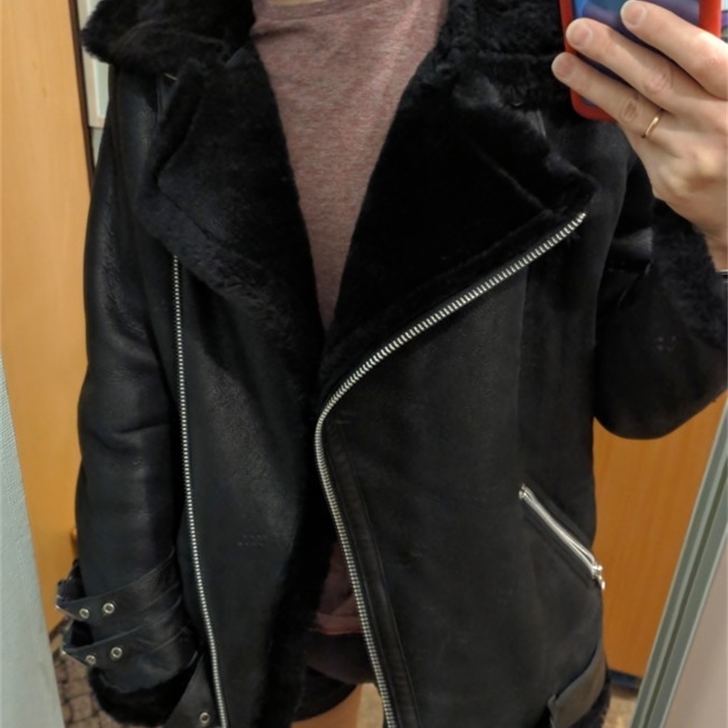 Free shipping,Women fashion Genuine leather jacket,winter warm fur coat.Rough sheepskin wool jackets,plus size sheep shearling 201030