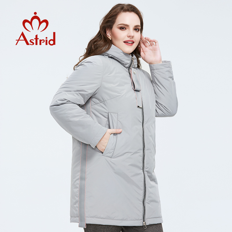 Astrid Spring new arrival women jacket outerwear high quality plus size midlength style with zipper women fashion AM8608 200928