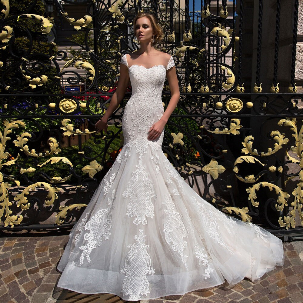 2021 New Fashion Mermaid Gowns Off the Shoulder Walk Wedding Length Button Return Strapless Novia Dress A3F2, White
2021 New Fashion Mermaid Gowns Off the Shoulder Walk Wedding Length Button Return Strapless Novia Dress A3F2, White