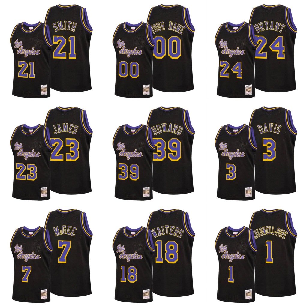 Men Los Angeles Lakers Kobe Bryant LeBron James J.R. Smith Anthony Davis 2020 Reload Classic Black Custom Jersey
Men Los Angeles Lakers Kobe Bryant LeBron James J.R. Smith Anthony Davis 2020 Reload Classic Black Custom Jersey