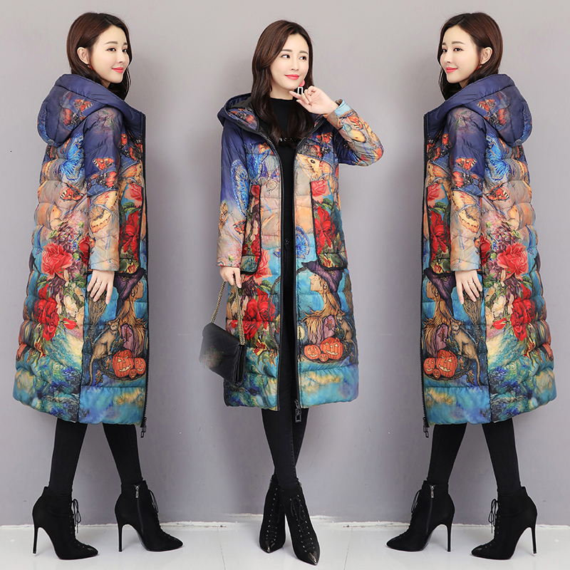 2021 New Women's Light Winter with Thin Hood Plus Size Down Print Jacket Parka Doune Femme Hiver PNL1, Blue
2021 New Women's Light Winter with Thin Hood Plus Size Down Print Jacket Parka Doune Femme Hiver PNL1, Blue