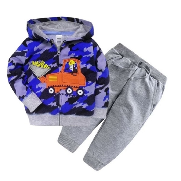 baby boy clothes long sleeve hoodie jacket+pants baby girl outfits infant set clothing 2020 autumn costume 2pcs/set cotton Y1105