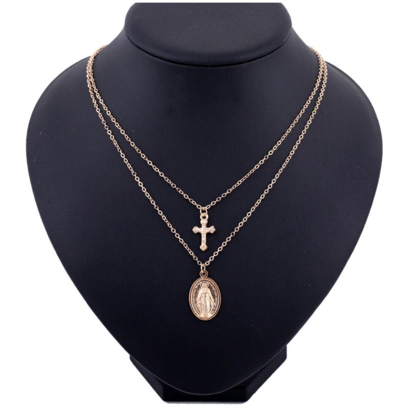 Krasivaya Cross With Round Pendant Multi Layered Choker Necklace For Women Fashion Jewelry
Krasivaya Cross With Round Pendant Multi Layered Choker Necklace For Women Fashion Jewelry