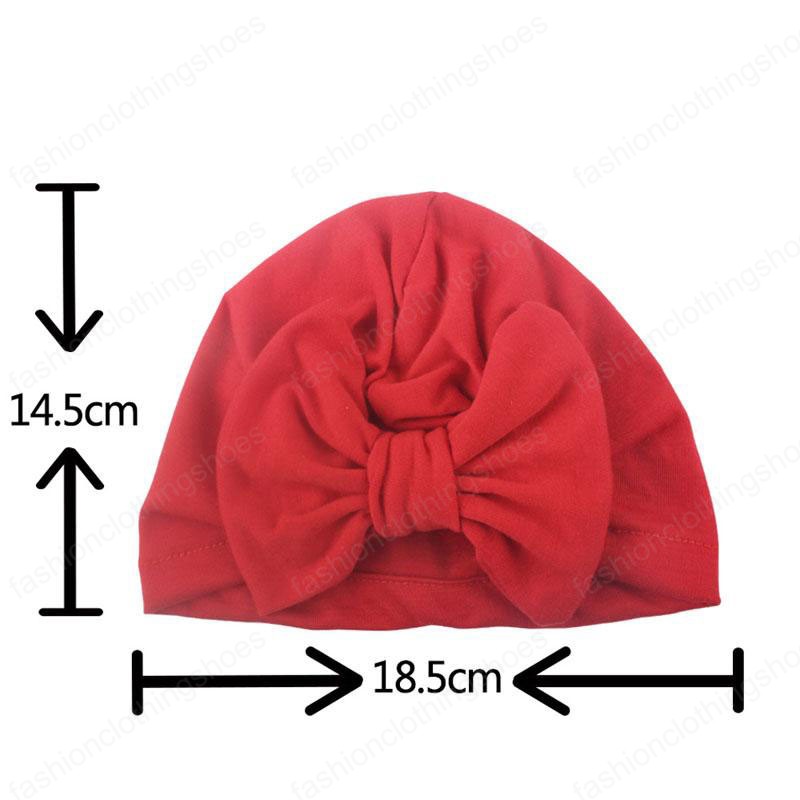 Newborn Baby Bow Hats 7 Design Solid Cap Baby Kids Caps Infant Girl Caps Boy Girls Hats 07