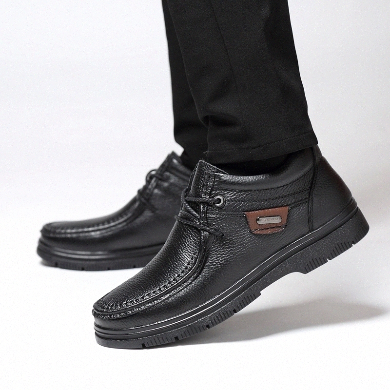 Winter genuine leather boots Men ankle Boots Fashion keep Warm Plush Boots Anti slip Men Shoes botas hombr big size 47 j3 #Qi5b 
Winter genuine leather boots Men ankle Boots Fashion keep Warm Plush Boots Anti slip Men Shoes botas hombr big size 47 j3 #Qi5b