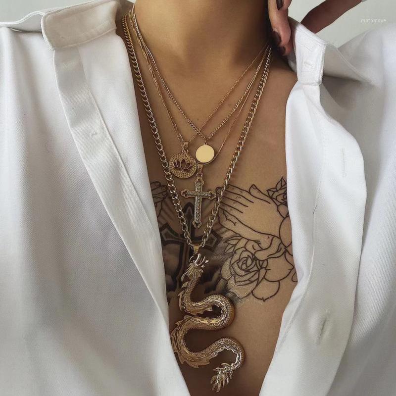 2020 Punk Hip Hop Chinese Dragon Coin Cross Brand Gold Link Chain Pendant Necklace CZ stones Jewelry for men and women1
2020 Punk Hip Hop Chinese Dragon Coin Cross Brand Gold Link Chain Pendant Necklace CZ stones Jewelry for men and women1