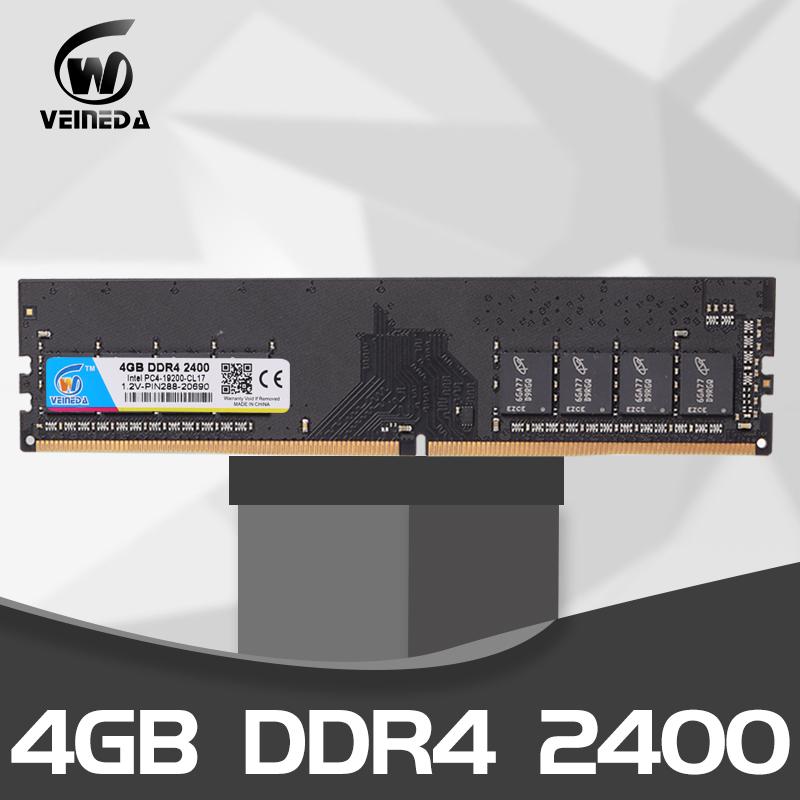 

VEINEDA ram ddr4 8GB 4GB 2x8gb 16gb memory 2133MHz 2400MHz 1.2V 288pin desktop dimm with high performance memoria ram