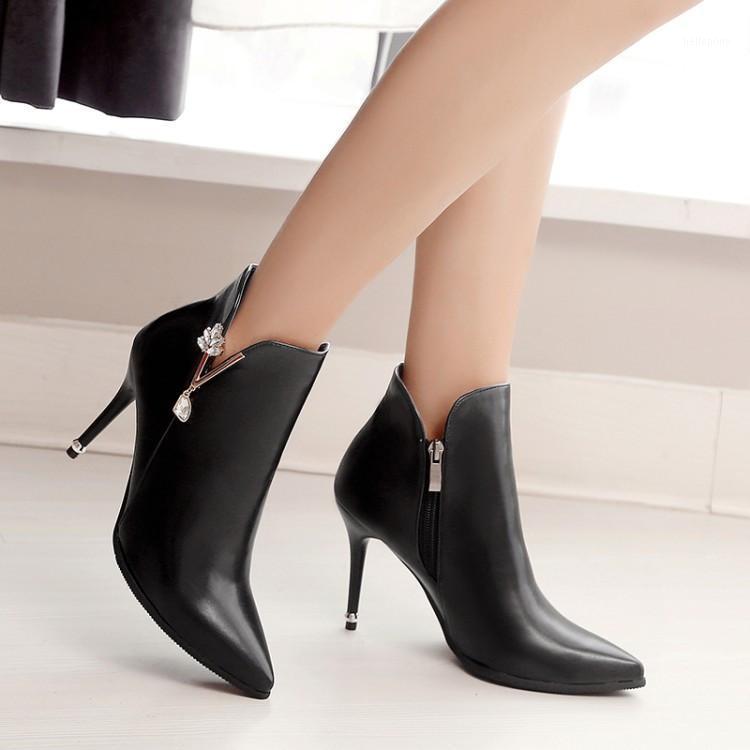 PXELENA Elegant Ladies Ankle Boots Crytal Women Wedding Winter Boots Red White Black Stiletto High Heels Shoes 2020 Newest 34-431
PXELENA Elegant Ladies Ankle Boots Crytal Women Wedding Winter Boots Red White Black Stiletto High Heels Shoes 2020 Newest 34-431