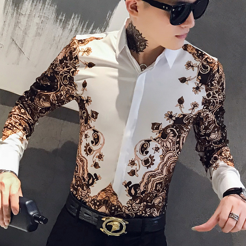 2020 Print Streetwear Thin Fitting Party Casual 3xl-m Top Quality Male Shirt Autumn Long Sleeve Men's Dress Shirts Im79, White
2020 Print Streetwear Thin Fitting Party Casual 3xl-m Top Quality Male Shirt Autumn Long Sleeve Men's Dress Shirts Im79, White