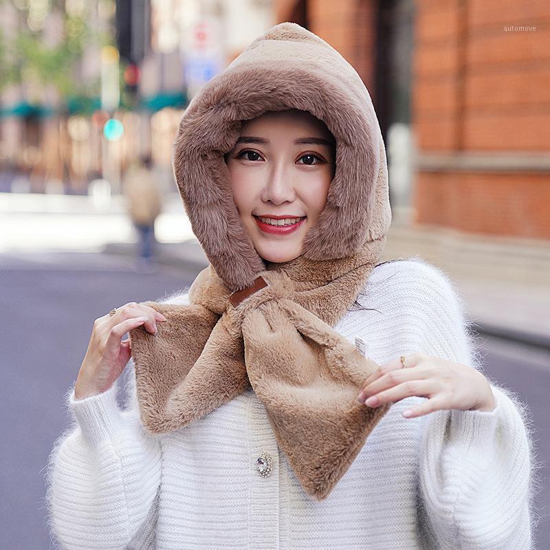 Autumn Winter Women Hats Warm Plush Beanies Cap Hooded Scarves Plus Velvet Thickening Fake Fur Outdoor Riding Hat1, As picture
Autumn Winter Women Hats Warm Plush Beanies Cap Hooded Scarves Plus Velvet Thickening Fake Fur Outdoor Riding Hat1, As picture