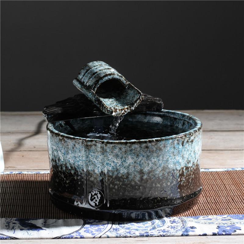 Ceramics Indoor Water Fountains Retro Decorative Crafts Feng Shui Well Desktop Water Fountain For Home Office Teahouse Figurines
Ceramics Indoor Water Fountains Retro Decorative Crafts Feng Shui Well Desktop Water Fountain For Home Office Teahouse Figurines