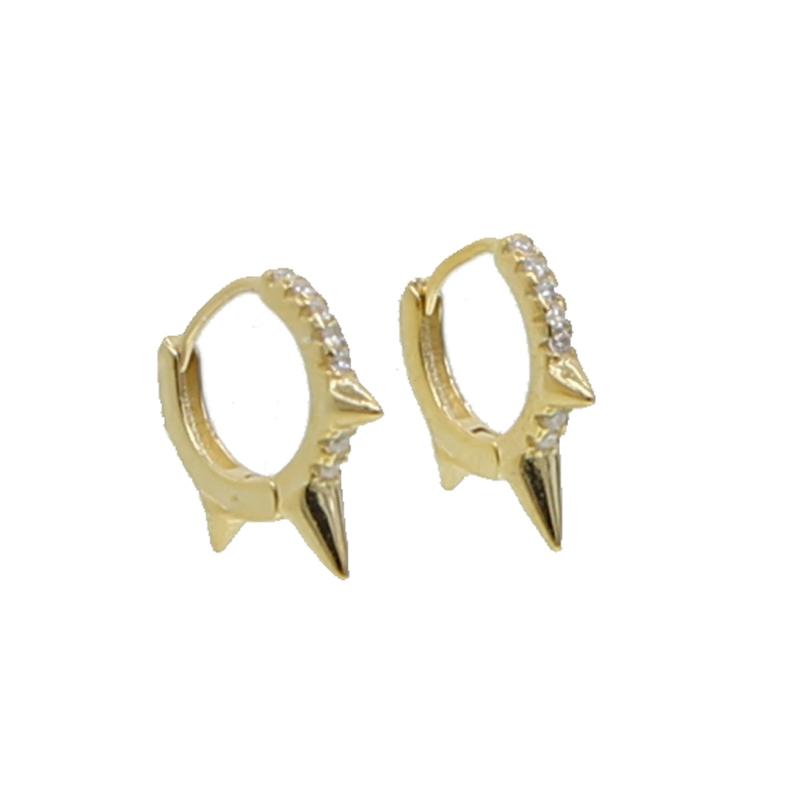 925 sterling silver Gothic Brincos Girl Retro Rock Earrings Punk minimal Spike Rivet hoop Earrings For Women Party Jewelry Girl
925 sterling silver Gothic Brincos Girl Retro Rock Earrings Punk minimal Spike Rivet hoop Earrings For Women Party Jewelry Girl