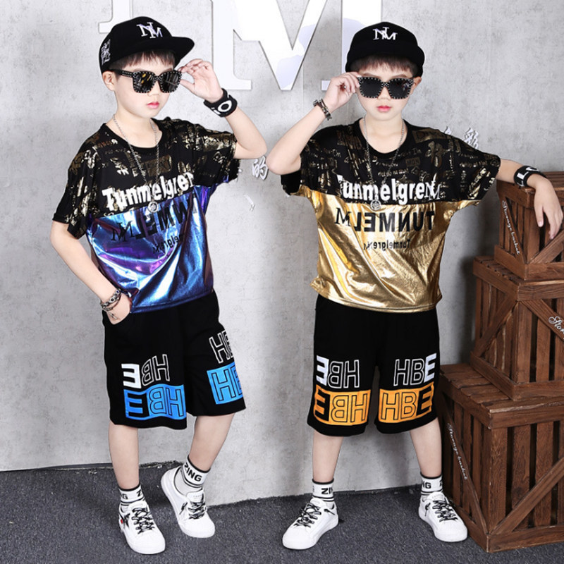 Teenage Children Boys Clothing Set Summer Letter T Shirt Hawaiian Shorts Teens Kids Boys Clothes For 6 8 10 12 13 14 Year 201031