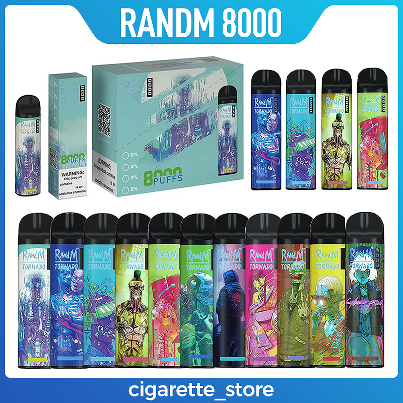 Original RandM Tornado 8000Puffs Disposable E cigarettes Pod Device Kit 1000mAh Rechargeable Battery 16ml Prefilled Pods vape pen VS Bar 600
Original RandM Tornado 8000Puffs Disposable E cigarettes Pod Device Kit 1000mAh Rechargeable Battery 16ml Prefilled Pods vape pen VS Bar 600