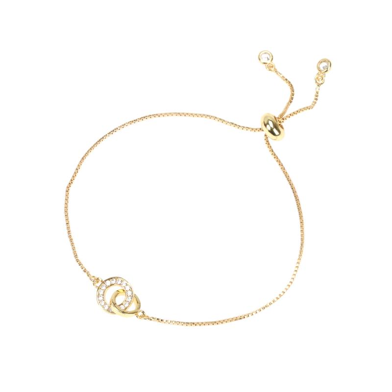 Charm Bracelets EYIKA Fashion Micro Pave Zircon Double Circle Chain Bracelet Woman Girls Gold Color Daily Wear Casual Pulseras Gift Jewelry
Charm Bracelets EYIKA Fashion Micro Pave Zircon Double Circle Chain Bracelet Woman Girls Gold Color Daily Wear Casual Pulseras Gift Jewelry