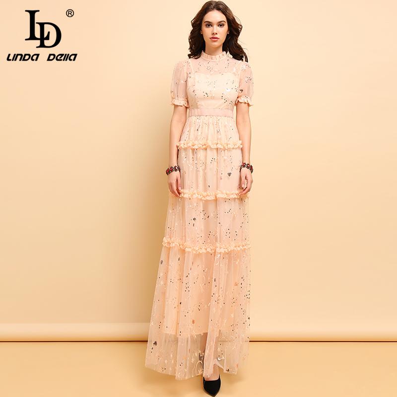 LD LINDA DELLA Fashion Runway Elegant Maxi Long Dress Women' Ruffles Mesh Sequined Embroidery Formal Party Dresses Gown, Multi
LD LINDA DELLA Fashion Runway Elegant Maxi Long Dress Women' Ruffles Mesh Sequined Embroidery Formal Party Dresses Gown, Multi