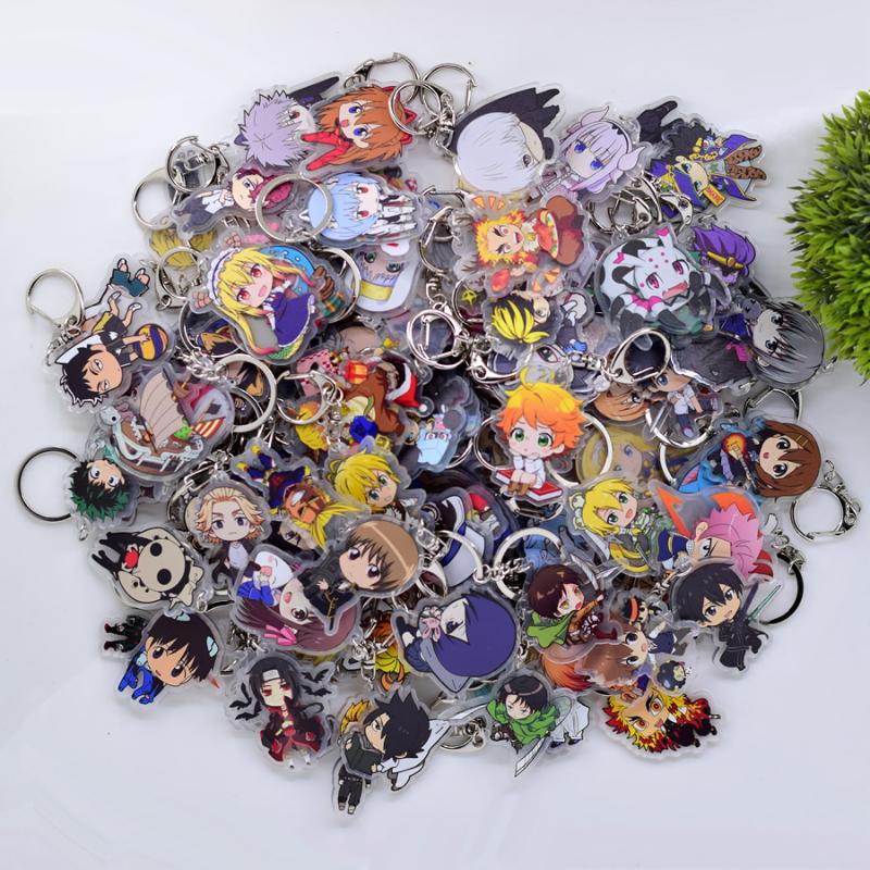 Keychains 100pcs/Lot Hundreds Of Styles Acrylic Keychain Anime Keyring High Quality Chibi Pendant Key Chain Accessories 
Keychains 100pcs/Lot Hundreds Of Styles Acrylic Keychain Anime Keyring High Quality Chibi Pendant Key Chain Accessories