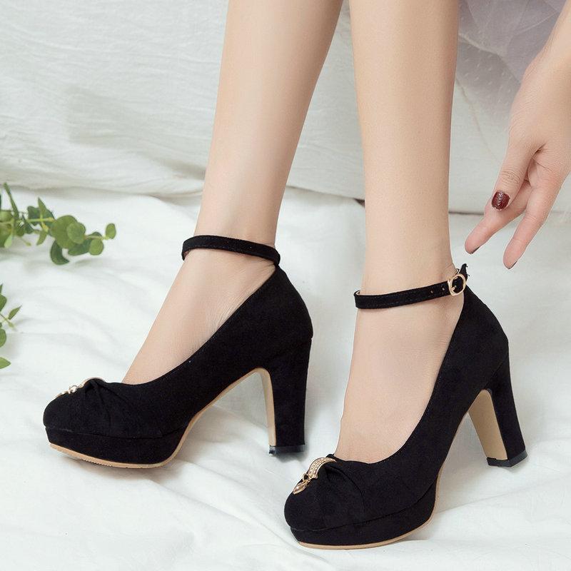AGODOR 2020 New Fashion Women Square High Heel Pumps All Match Platform Flock Fashion Ankle Strap Pumps Women Shoes Size 34-43, Pink
AGODOR 2020 New Fashion Women Square High Heel Pumps All Match Platform Flock Fashion Ankle Strap Pumps Women Shoes Size 34-43, Pink
