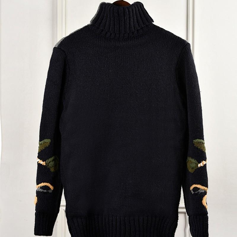 New Vintage Indie Folk Embroidery Womens Thick Turtleneck Sweaters Long Sleeve Medium Length Straight Female Tops Winter Wear1, As picture
New Vintage Indie Folk Embroidery Womens Thick Turtleneck Sweaters Long Sleeve Medium Length Straight Female Tops Winter Wear1, As picture