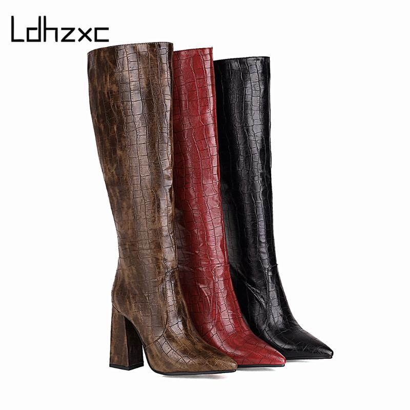 LDHZXC 2020 cowboy western knee high boots women pointed toe pleated European Style autumn winter boots thick high heels woman, Black
LDHZXC 2020 cowboy western knee high boots women pointed toe pleated European Style autumn winter boots thick high heels woman, Black