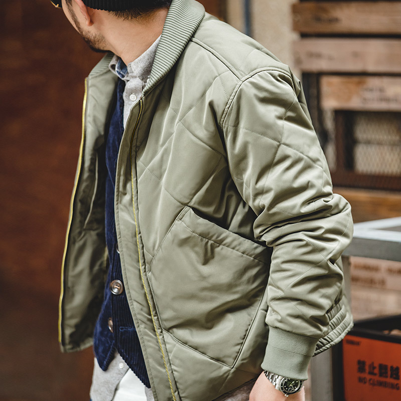 Maden Retro Warm Jackets For Men Waterproof Casual Coton Parkas Coat Jacket Zipper Navy Green Vintage Loose Oversize Man Clothes 201127