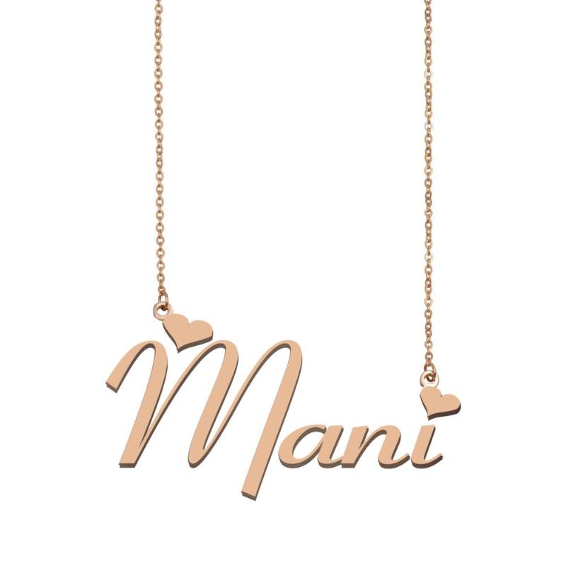 Mani Name Necklace , Custom Name Necklace for Women Girls Best Friends Birthday Wedding Christmas Mother Days Gift
Mani Name Necklace , Custom Name Necklace for Women Girls Best Friends Birthday Wedding Christmas Mother Days Gift