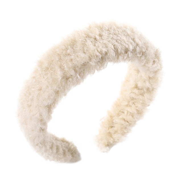 Lambswool Headbands Bohemian Solid Hairband Fashion Head Hoop Women Bezel Turban Headwear Hair Accessories Girls Hair Band
