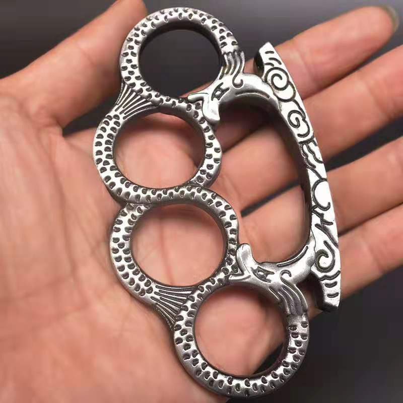 Double dragon alloy finger tiger martial arts fighting equipment with fist clasp ring iron four finger tiger self defense weapon hand brac05
Double dragon alloy finger tiger martial arts fighting equipment with fist clasp ring iron four finger tiger self defense weapon hand brac05
