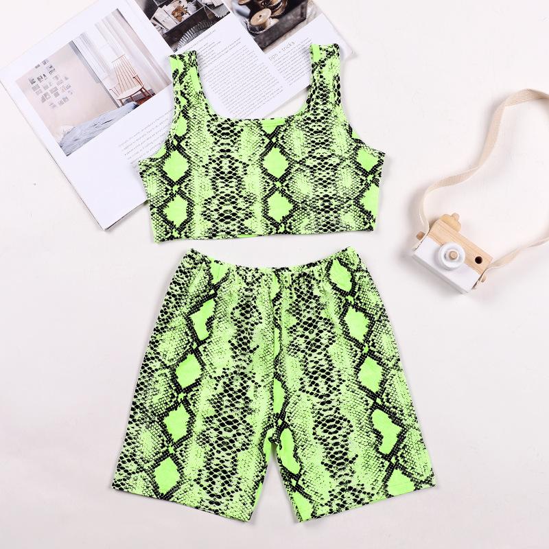 Clothing Sets Summer Girls Clothes Fashion Serpentine Print Kids Sportswear Vest Shorts Two Piece Children Set Toddler Teens Costume, White
Clothing Sets Summer Girls Clothes Fashion Serpentine Print Kids Sportswear Vest Shorts Two Piece Children Set Toddler Teens Costume, White
