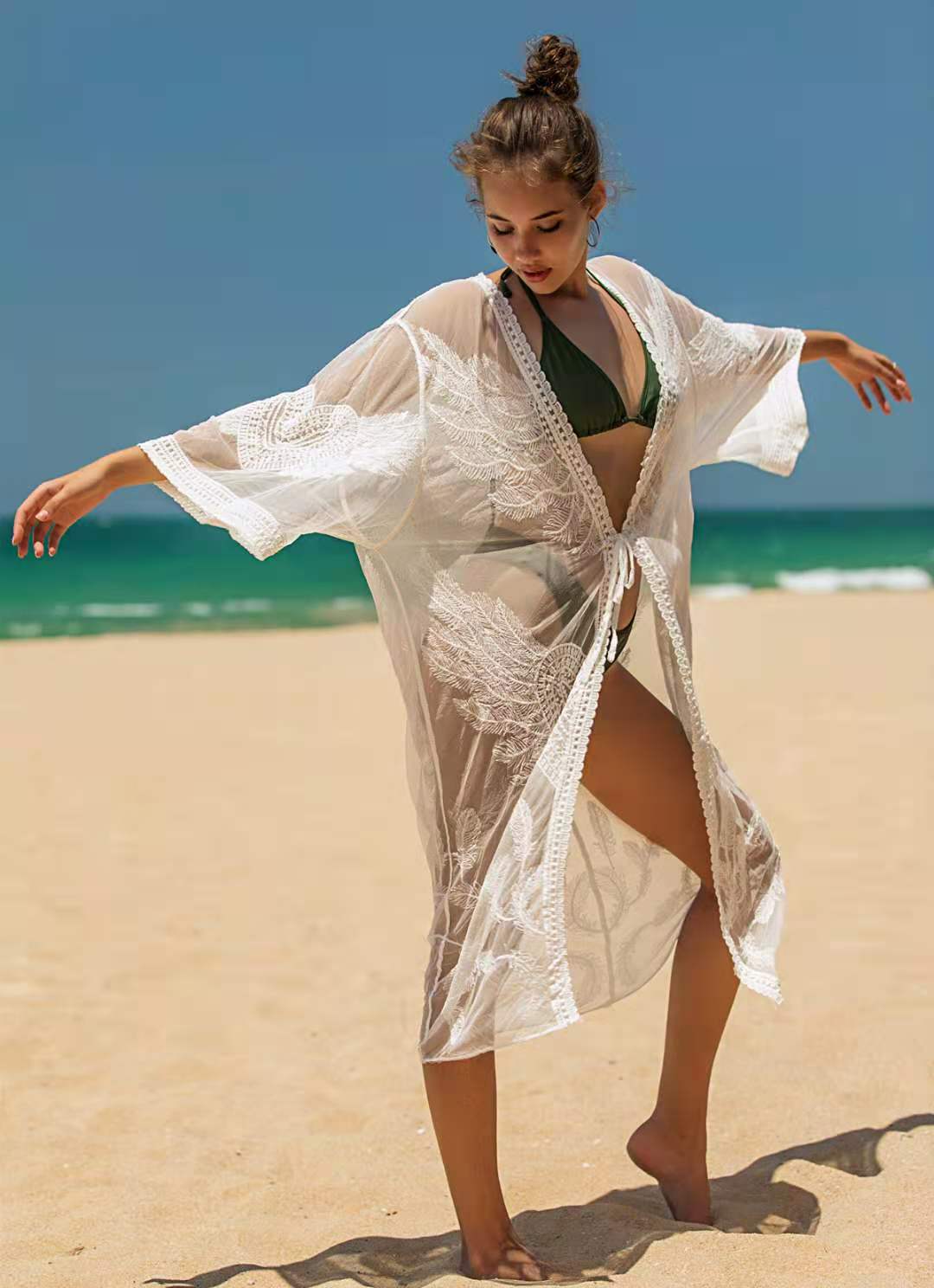 Direct selling holiday dress Bikini Swimsuit cardigan with beach cover up 00345454
Direct selling holiday dress Bikini Swimsuit cardigan with beach cover up 00345454