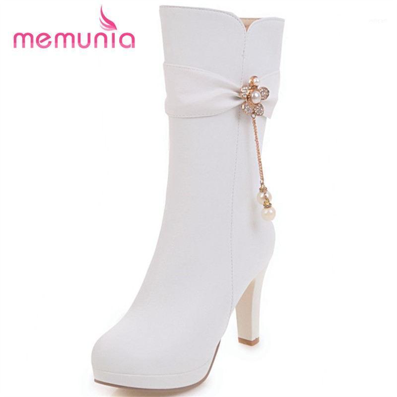 MEMUNIA new arrive 2020 fashion super high heel boots autumn winter mid calf boots round toe square heel women size 33-431, Black
MEMUNIA new arrive 2020 fashion super high heel boots autumn winter mid calf boots round toe square heel women size 33-431, Black