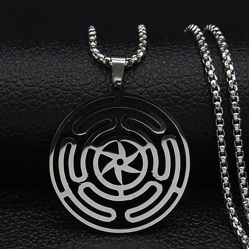 Hekate Wheel Stainless Steel Necklace Pendant Strophalos Hecate Magic Symbol Logo Charm PIN colier femme Jewelry N3046S03
Hekate Wheel Stainless Steel Necklace Pendant Strophalos Hecate Magic Symbol Logo Charm PIN colier femme Jewelry N3046S03