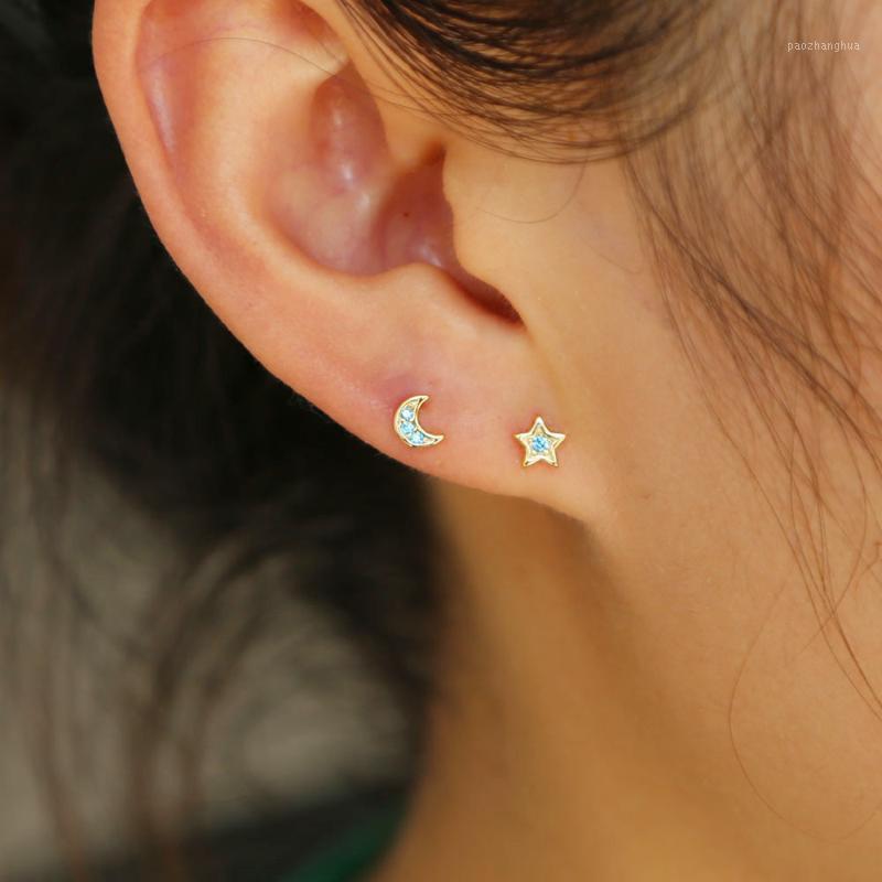 Stud Fashion Star Moon Combination Sterling Silver Earring For Women Paved Cute Shiny Cz Delicate Jewelry Wedding Gift, Golden;silver
Stud Fashion Star Moon Combination Sterling Silver Earring For Women Paved Cute Shiny Cz Delicate Jewelry Wedding Gift, Golden;silver