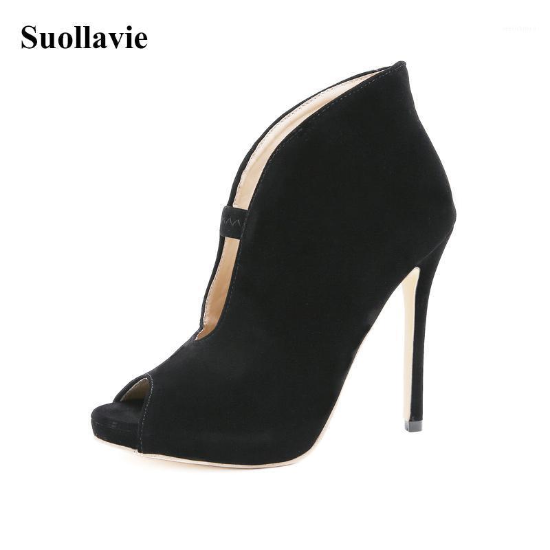 Suollavie new fashion shoes women solid black female pumps dress high heels peep toe boots women thin heel boots botas de mujer1
Suollavie new fashion shoes women solid black female pumps dress high heels peep toe boots women thin heel boots botas de mujer1