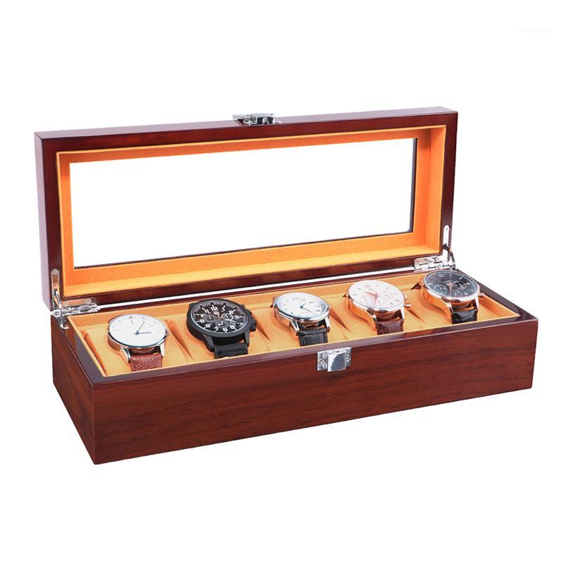 Watch Boxes & Cases Box For Men 5 Slot Wood Storage Case Glass Top Steel Lock Accessories Organizer Display Luxury Case1
Watch Boxes & Cases Box For Men 5 Slot Wood Storage Case Glass Top Steel Lock Accessories Organizer Display Luxury Case1