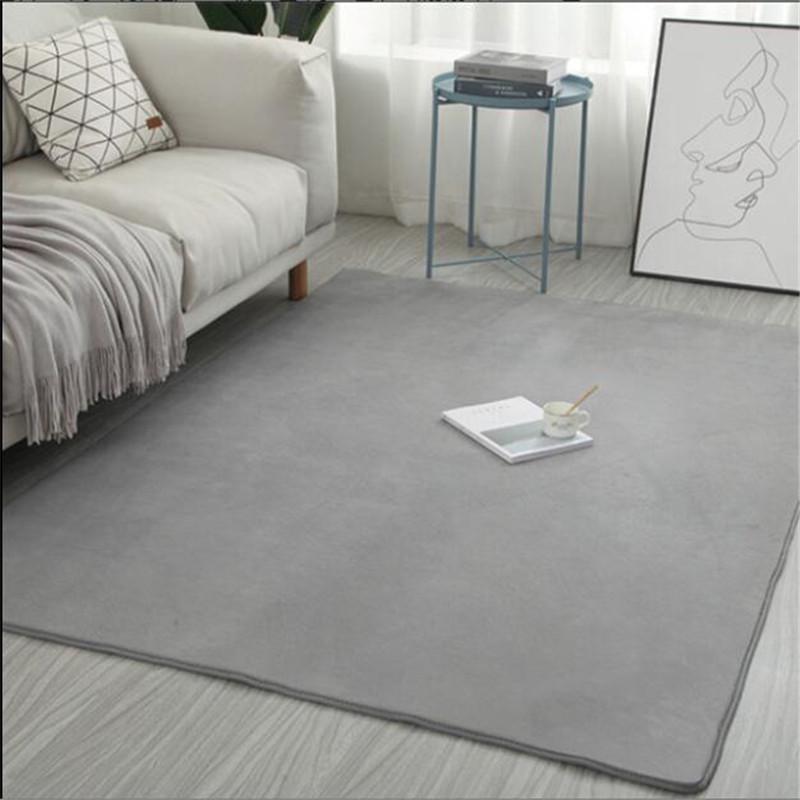 Modern Home Decoration Coral Velvet Carpet Living Room Bedroom Bedside Carpet Balcony Children's Play Mat Solid Color Rugs Gray, Rose red
Modern Home Decoration Coral Velvet Carpet Living Room Bedroom Bedside Carpet Balcony Children's Play Mat Solid Color Rugs Gray, Rose red